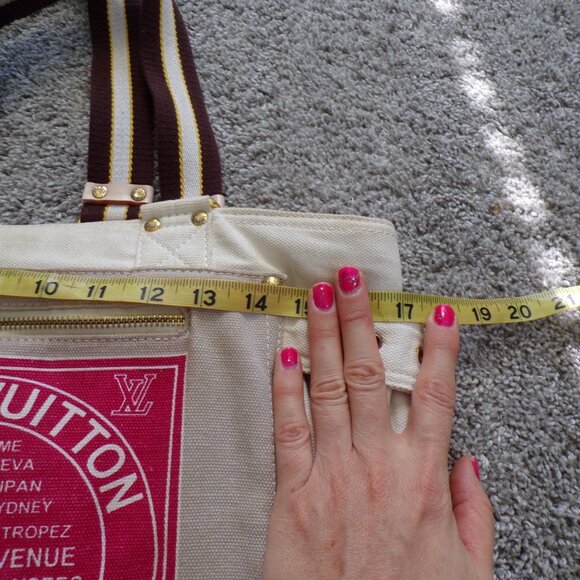 AUTHENTIC Louis Vuitton LV canvas shoulder bag - Picture 4 of 13